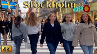 Sweden Stockholm City Walk 4K 🇸🇪 Suecia Estocolmo Ciudad Caminata 4K [upl. by Novello]