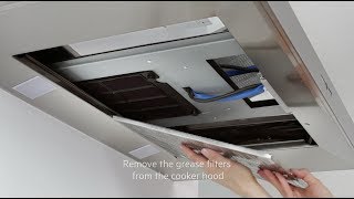 How to change and maintain your AEG cooker hood filter  Long life filter [upl. by Lira]