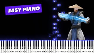 MORTAL KOMBAT THEME  EASY PIANO  PIANO TUTORIAL PianoTutorial EasyPiano [upl. by Narf]