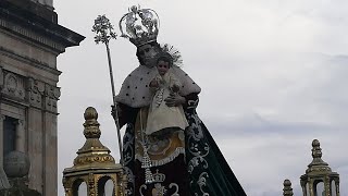 Salida del Patriarca San José luego de su visita a la Antigua Guatemala  Julio 2024 [upl. by Enelak]