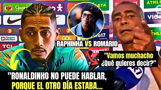 🚨¡QUÉ CONFUSIÓN ¡RAPHINHA RESPONDE RONALDINHO y ROMÁRIO ENTRA EN MEDIO DE LA DISCUSIÓN [upl. by Allicirp]