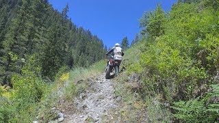 TW200 and XT225 Ride Idaho mountain singletrack trails [upl. by Solracesoj]