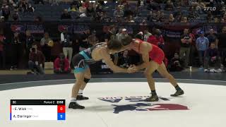 2023 Senior Nationals Evan Wick vs Alex Dieringer 86 KG Quarterfinals [upl. by Lekar142]