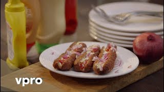 Recept Home made frikandel uit Koken met Van Boven [upl. by Kliber]