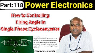 How to controlling the firing angle on Cyclo Converter in tamil [upl. by Alesandrini443]