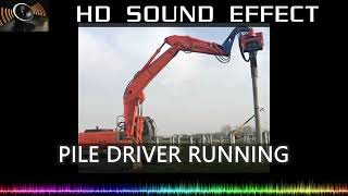 Pile Driver Sound Effects  Professional sound design [upl. by Ivetts]