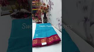 Cotton gadwal sarees Rs6500 cotton gadwal sarees handloomcottongadwal [upl. by Sigismondo174]