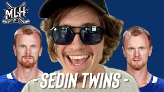 Hockey History Moment with The Sedins [upl. by Patterman]