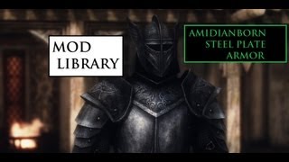 aMidianBorn Steel Plate Armor  Skyrim Mod Library [upl. by Vinna497]