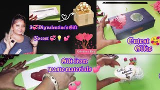 3 Diy Valentines Day Gifts 💕❣️💕 Your Loved Ones Will AppreciateNo Cost Gift 🎁💖ideas😉Simple Craft [upl. by Enieledam628]