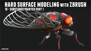 Hard Surface Modeling with Zbrush Part 3 Ch 10 Substance Painter Part 1 [upl. by Enyale168]