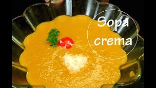 SOPA CREMA LA MAS RICA sin crema de CALABAZA o VELLUTATA muy facil  Acqua Rosa Recetas [upl. by Naitsabas]