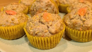 🍏🥕 Apple Carrot Muffins  No Sugar [upl. by Lledo]