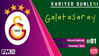 Galatasaray Kariyeri 1 Yeni Transferler Osimhen Sara Jakobs [upl. by Atteynad]