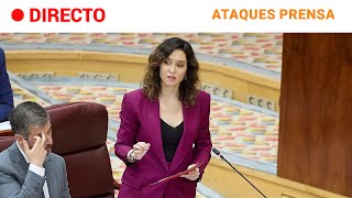 AYUSO CONTROL tras pedir la OPOSICIÓN la DIMISIÓN de MIGUEL ÁNGEL RODRÍGUEZ  RTVE [upl. by Hara]