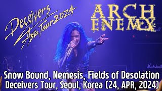 Arch Enemy  Snow Bound Nemesis Fields of Desolation Live in Seoul Korea  24 APR 2024 [upl. by Acacia985]