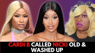 Cardi B Allegedly calls Nicki Minaj OLD amp WASHED UP  Twitter Drama [upl. by Berny863]