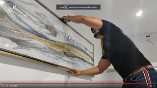 Como instalar un cuadro sin dañar tu pared Canvas PRO [upl. by Pacificas]