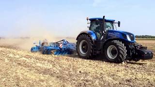 New Holland T7315 HD Lemken Rubin 12400 hĺbka 25 cm Boritech sro [upl. by Corly770]