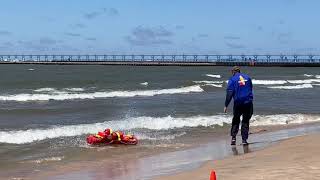 Lake Michigan beach gets lifesaving hightech robot [upl. by Grim473]