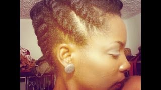 Chunky Flat Twist Updo  Tutorial [upl. by Niamor]