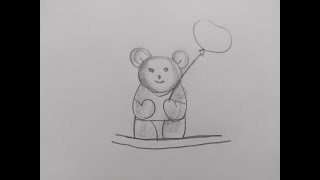 How to draw teddy bear for beginners  Easy drawing premdrawingacademy1166 [upl. by Roberto]