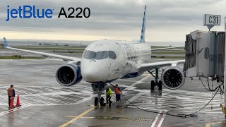 Boston to Atlanta JetBlue A220 FULL FLIGHT EXPERIENCE [upl. by Ignatia]