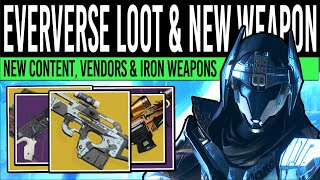 Destiny 2 NEW EVERVERSE LOOT amp WHISPER REVEAL Rare Ornament Vendors amp Featured Rewards 2 April [upl. by Atteval]