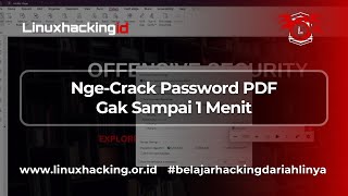 NgeCrack Password PDF Gak Sampe 1 Menit [upl. by Urias]