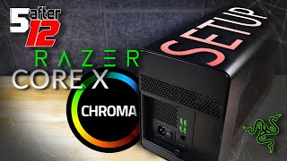 Razer Core X Chroma External GPU eGPU initial setup [upl. by Akirehs]