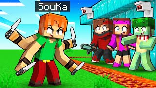 Mutant SOUKA VS Maison Ultra sécurisée sur Minecraft [upl. by Etteyafal]