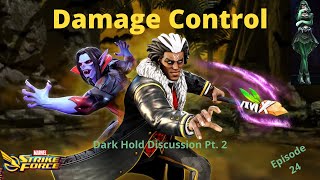 MSF  Marvel Strike Force  Damage Control  Dark Hold amp Dark Hunters [upl. by Dicky]