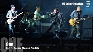 Part 11 One U2 Guitar Tutorial  Second Chorus amp PreSolo [upl. by Acinoj306]