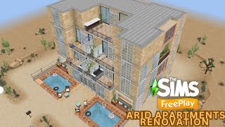 Sim Springs Arid Apartments  Fully Renovated  New Floor Plans  The Sims Freeplay  Jay Simmerz🌵 [upl. by Nath]