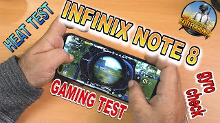 infinix note8 gaming test  heating amp battery drain test  PUBG gameplay 40fps  gyro check [upl. by Rivkah927]