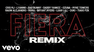 Cris Mj Lyanno Bad Bunny Daddy Yankee Ozuna Mora Myke Towers y más  Fiera Remix [upl. by Mia]