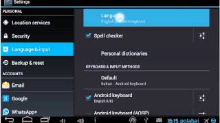 Come cambiare lingua Android 411 [upl. by Desmond551]