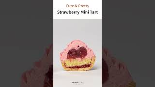 Strawberry Mini Tart  Petit Four by Hanbit baking tart [upl. by Madalyn]