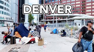 Walking in Denver Downtown  Colorado  Denver walking tour Denver 4K [upl. by Assennav]