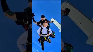 Skydiving ll Amazing helicopter jumping skydive skydiving youtubeshorts [upl. by Etsirhc]