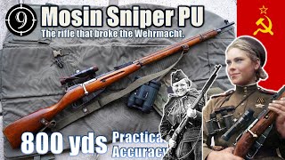 Mosin Nagant M9130 PU Sniper to 800yds Practical Accuracy [upl. by Prentice]