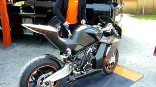 Soundcheck Akrapovic on KTM RC8R [upl. by Naliorf]