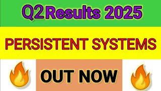 PERSISTENT SYSTEMS Q2 results 2025  PERSISTENT SYSTEMS results today PERSISTENT SYSTEMS Share News [upl. by Zeb]