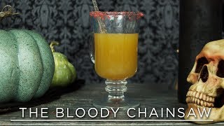 The Bloody Chainsaw A quotTexas Chainsaw Massacrequot Inspired Cocktail  31 DAYS OF HALLOWEEN [upl. by Bolitho]