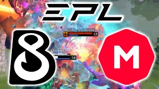 DENDI MID EARTHSHAKER vs QOP  B8 vs MARSB  EPL SEASON 14 DOTA 2 [upl. by Ynnam112]