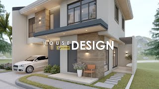 SMALL HOUSE DESIGN  2 STOREY HOUSE 1000m x 900m 90sqm Lot Area  4 BEDROOM [upl. by Astto172]