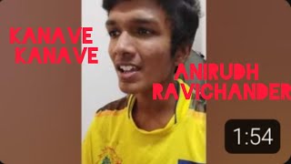 Kanave Kanave Anirudh Ravichander cover tamil [upl. by Aniteb]