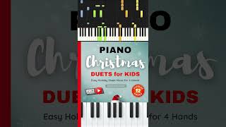 Piano Christmas Duets for Kids Easy Sheet Music for 4 Hands for Beginners christmas pianotutorial [upl. by Ennairoc]