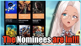 THE BEST GAME AWARDS NOMINEES  Nyaru Reacts [upl. by Aehsel735]