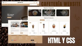 Cómo hacer un sitio web de Cafetería responsive con HTML  CSS  PARTE 1  Desde cero [upl. by Gnuh]